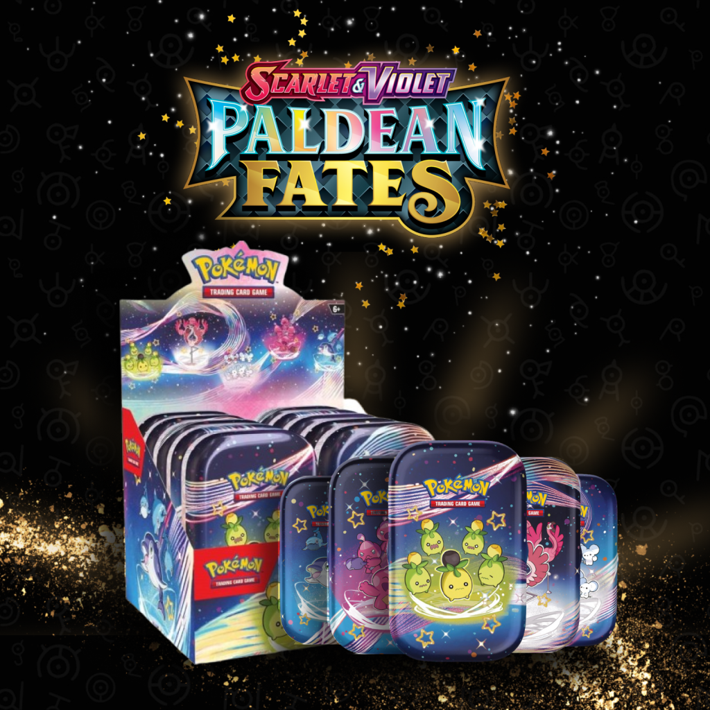 Pokémon Scarlet & Violet Paldean Fates Mini Tin Set of Five