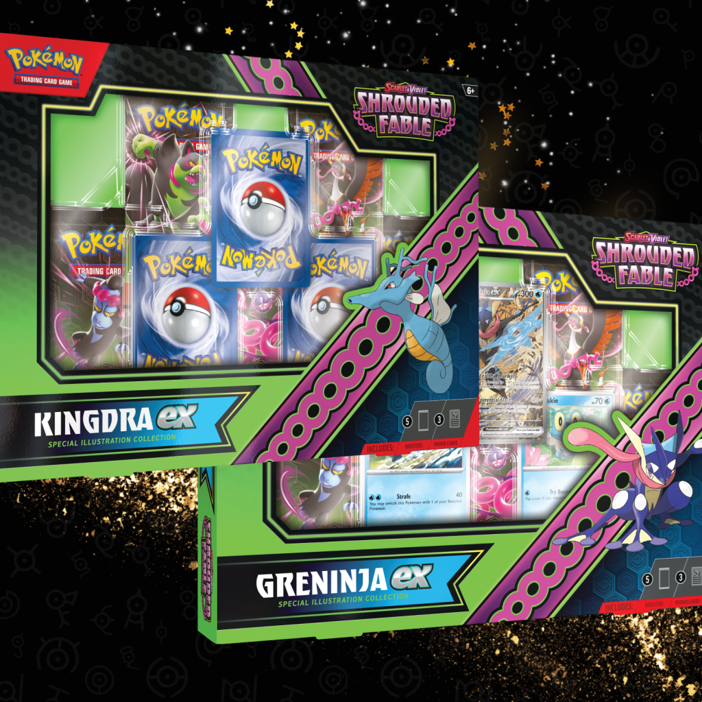 Pocket Prizes Pokémon Shrouded Fable Special Illustration Collection Kingdra ex Greninja ex